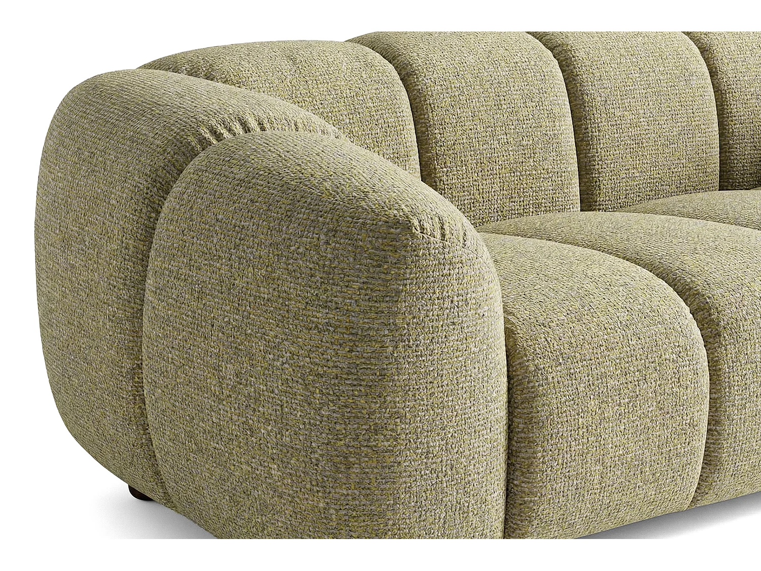 Design Sofa MALI 3-Sitzer Stoff Puente 41 Senfgelb – Cloud Design 240cm