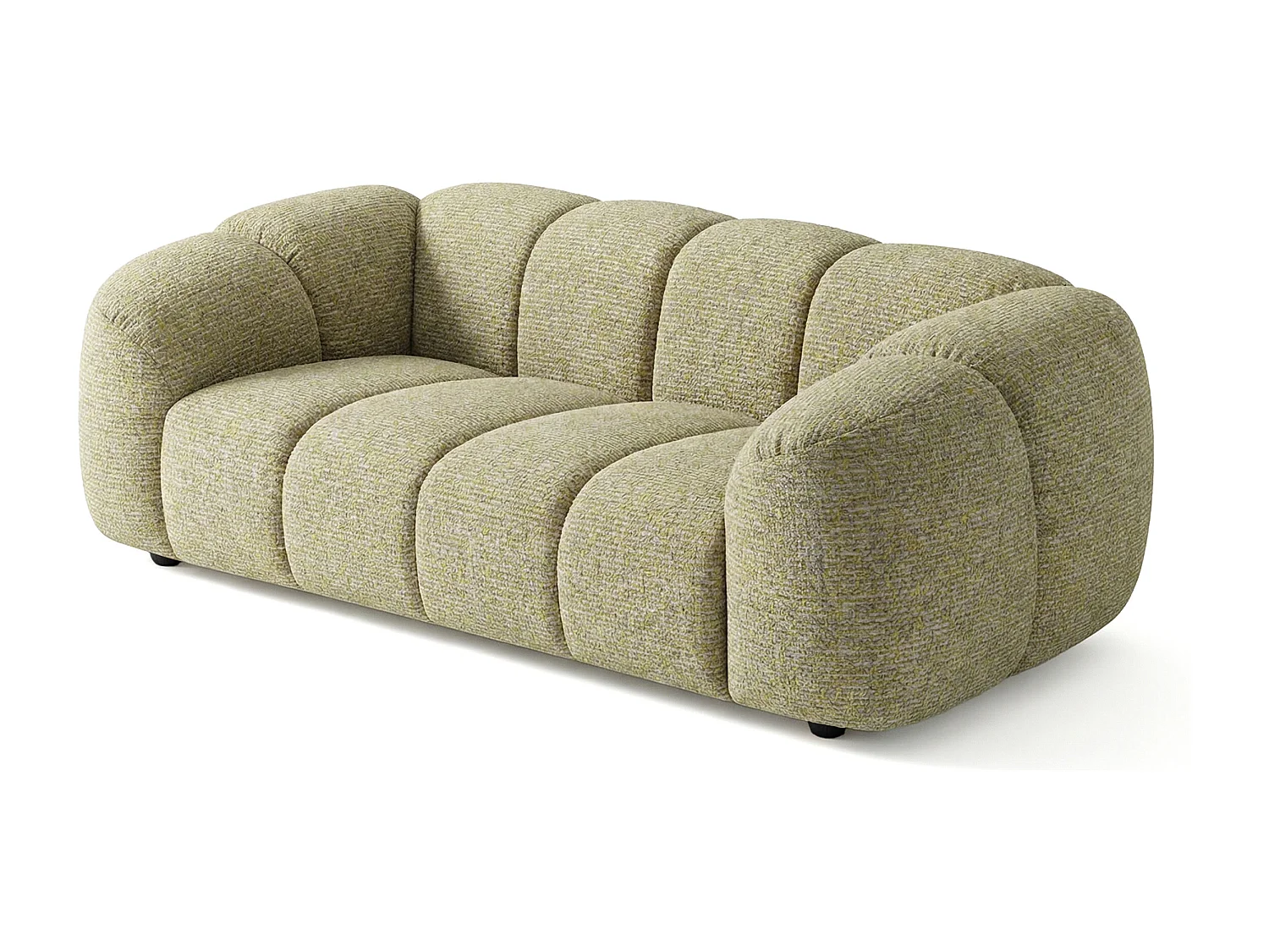 Design Sofa MALI 3-Sitzer Stoff Puente 41 Senfgelb – Cloud Design 240cm