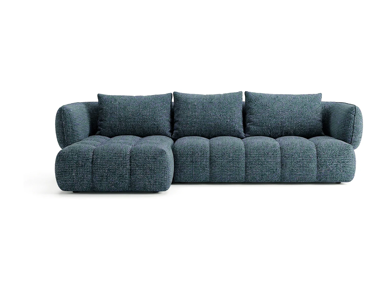 Lounge Ecksofa SAVIO - Puente 39 Petrolblau links - 250x168 cm - Design Sofa HR