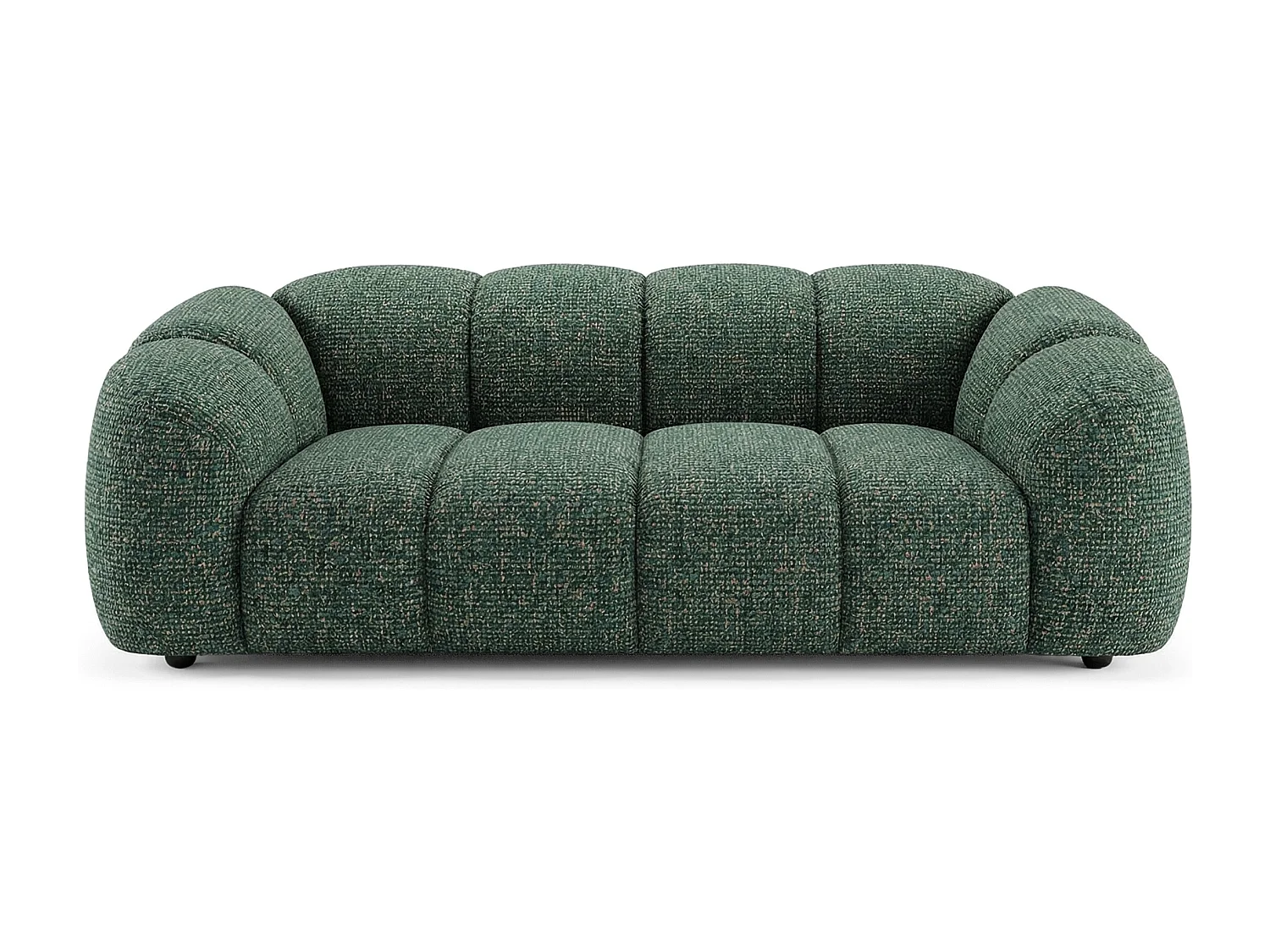 Design Sofa MALI 3-Sitzer Stoff Puente 37 Dunkelgrün – Cloud Design 240cm