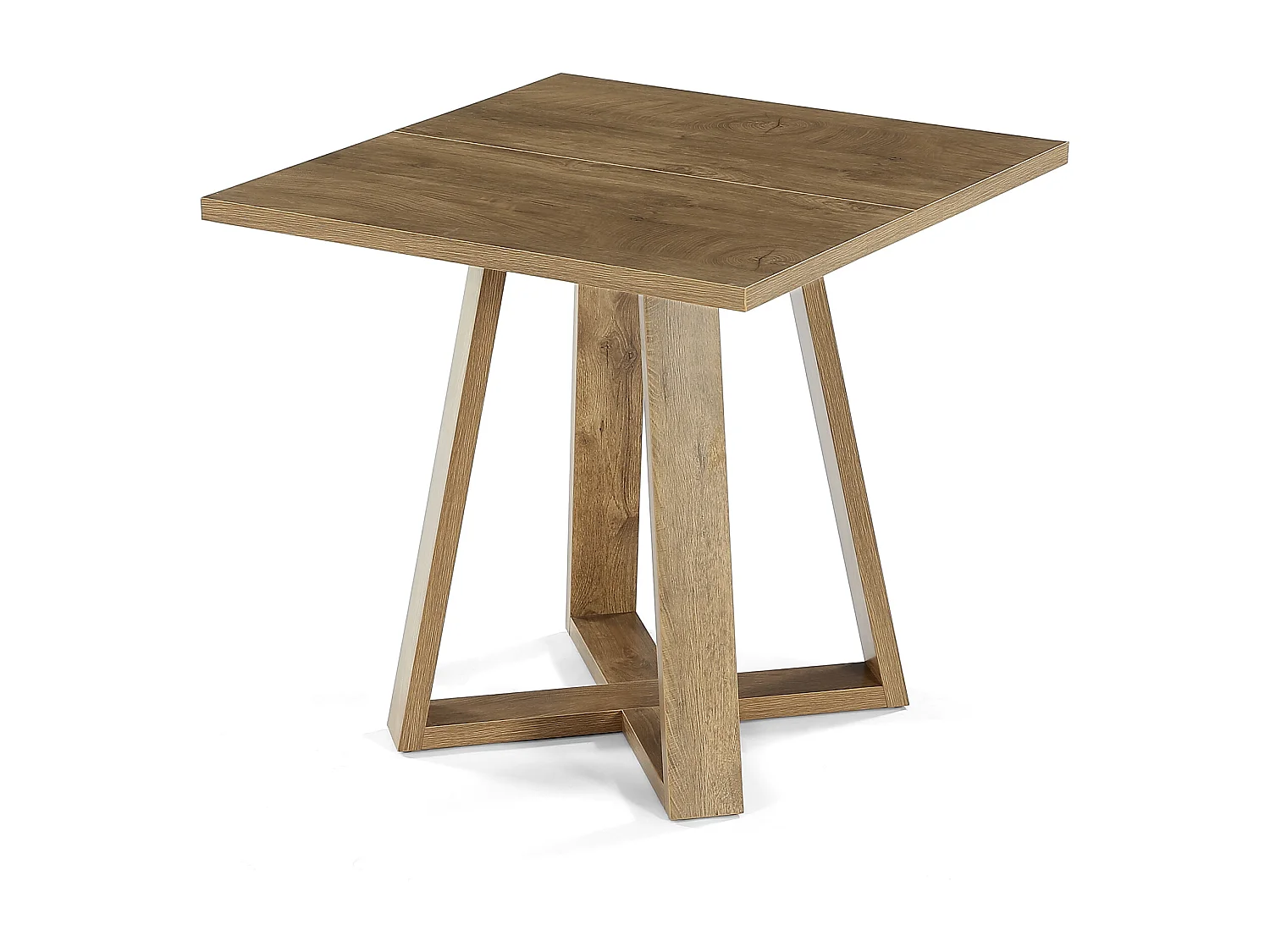 Table de salle à manger carrée pour 2 à 4 personnes, table de cuisine de style campagnard de 80 cm