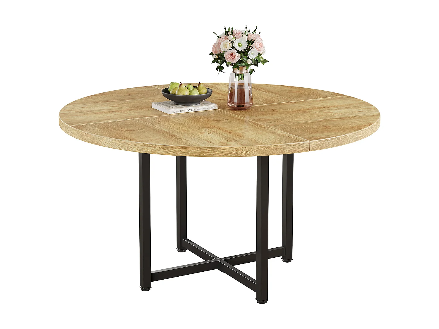 Ronde eettafel van 120 cm - Landelijke keukentafel (alleen tafel)