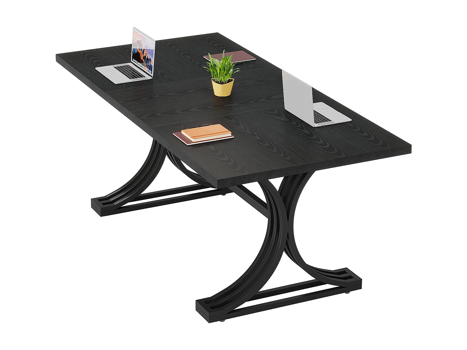 Bureau de 160 cm pour bureau à domicile, bureau de direction moderne, poste de travail informatique