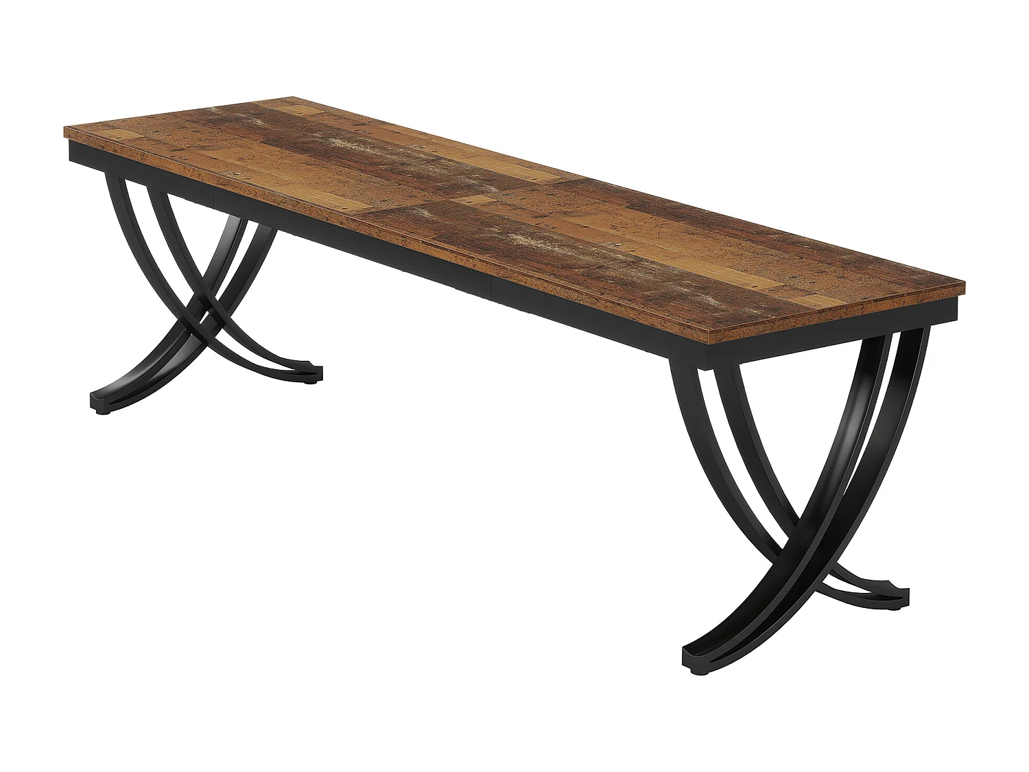 Bureau voor twee personen, extra lang bureau van 200 cm, groot tweepersoonsbureau