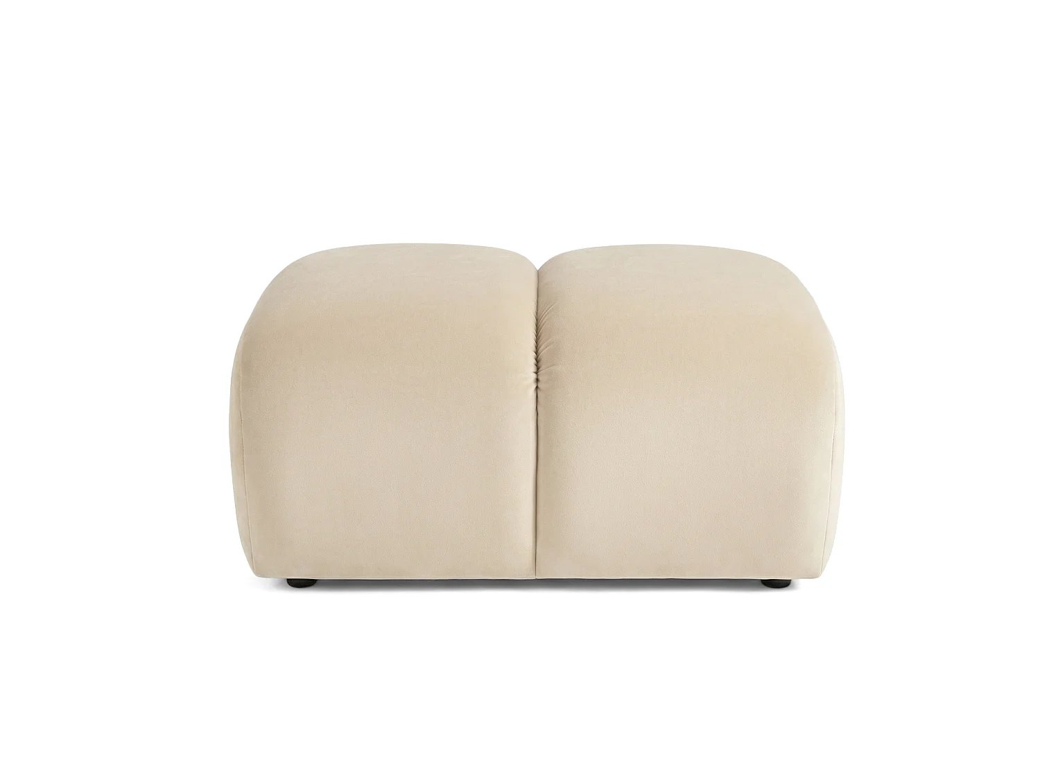 Lounge Hocker SAVIO – Stoff Puente 33 Salbeigrün – 90x70 cm – Design Sitzpouf mit Premium HR-Komfort