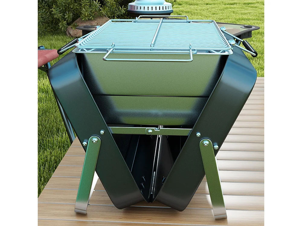 Barbecue portable de style adapté en métal
