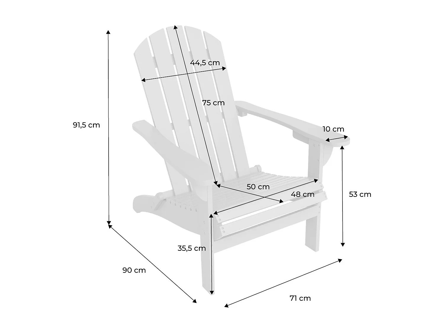 Sillón de madera de acacia con reposabrazos verde kaki