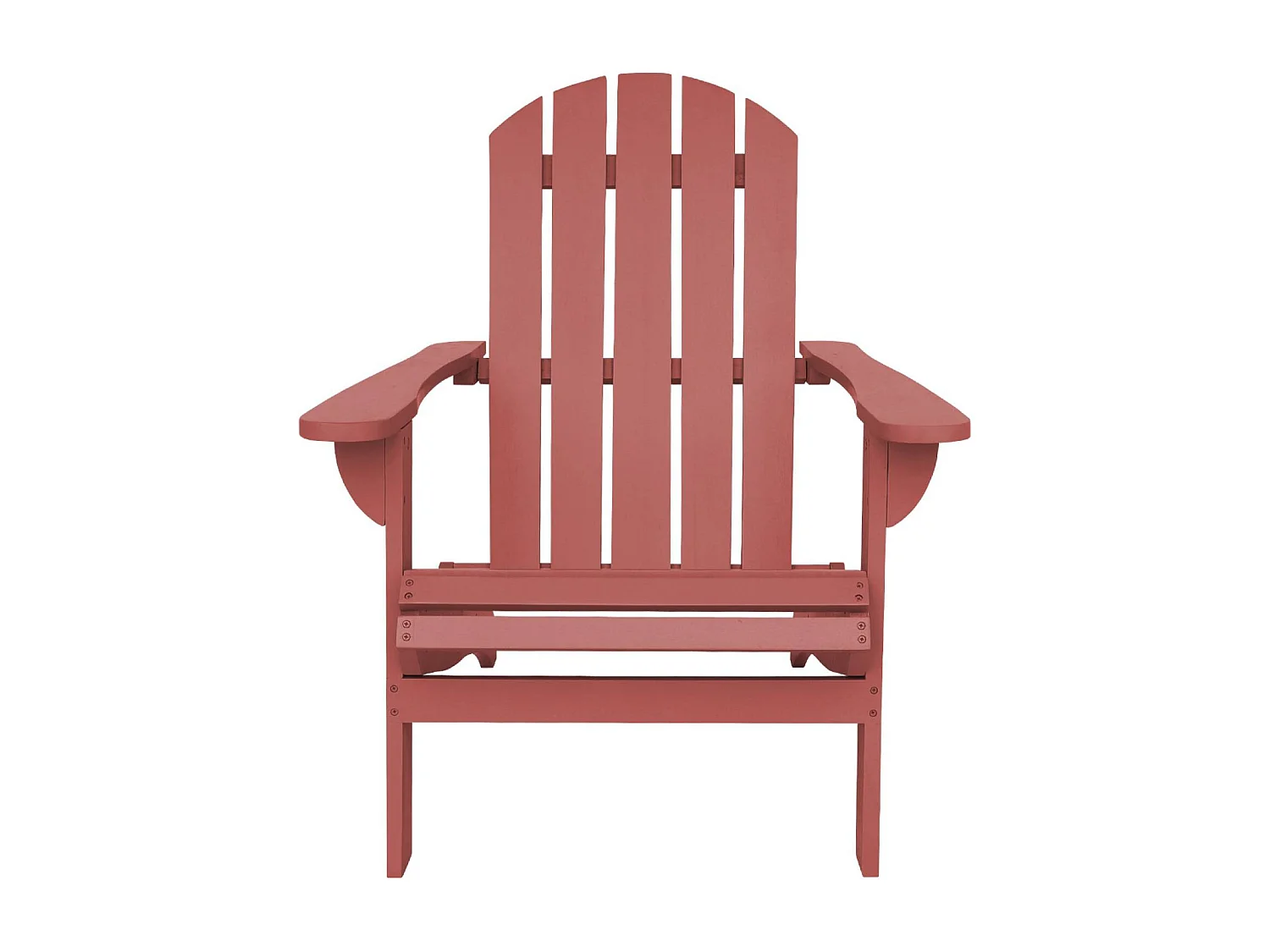 Fauteuil adirondack terracotta en bois d'acacia avec accoudoirs KERINA. plusieurs coloris. 90 x 71 x 91.5 cm