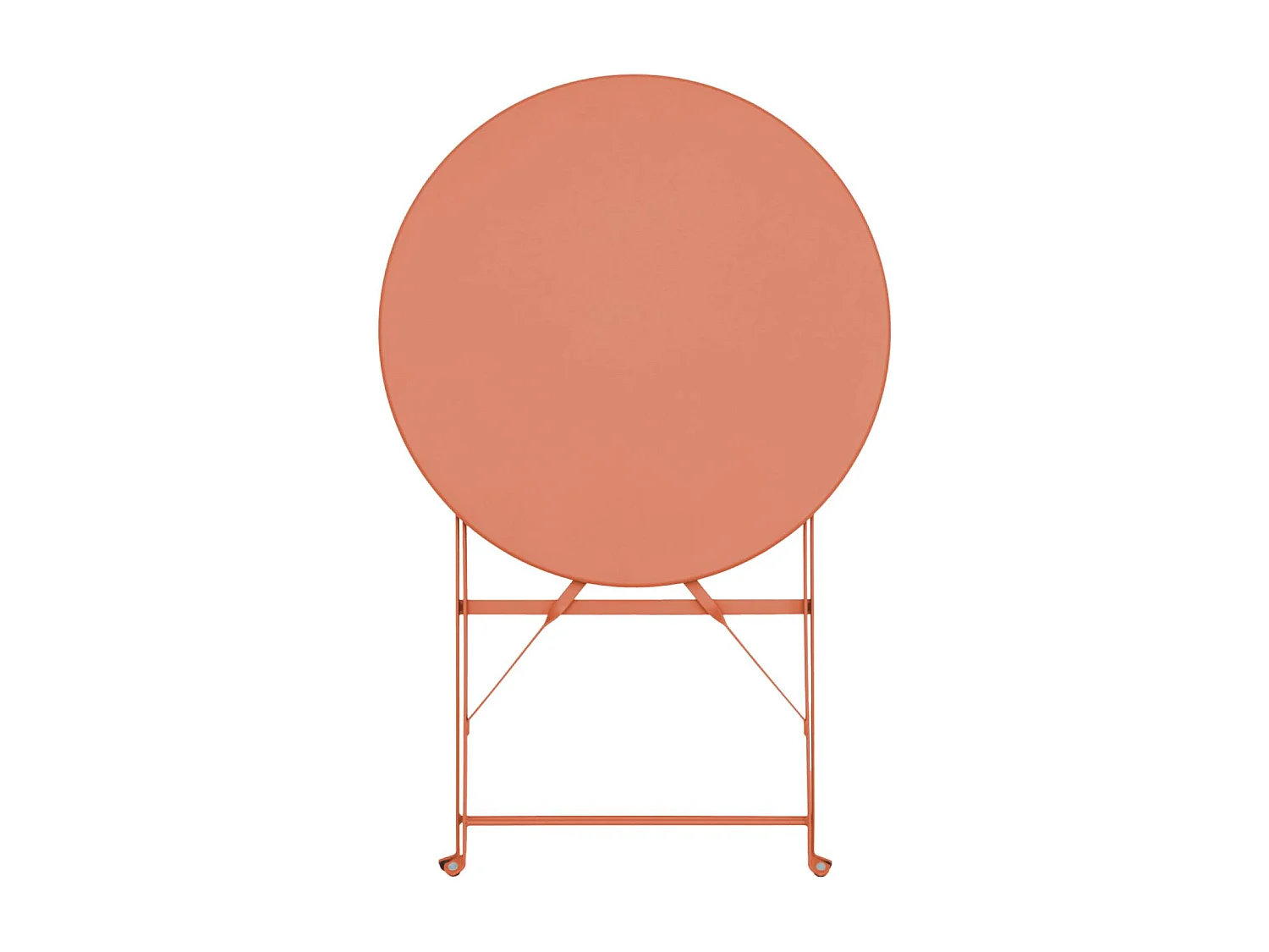 Table de jardin bistrot ronde Ø60cm pliable en acier thermolaqué