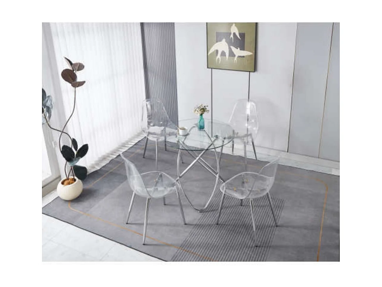 1+4 pour ensemble de repas 5 pièces 1 table + 4 chaises