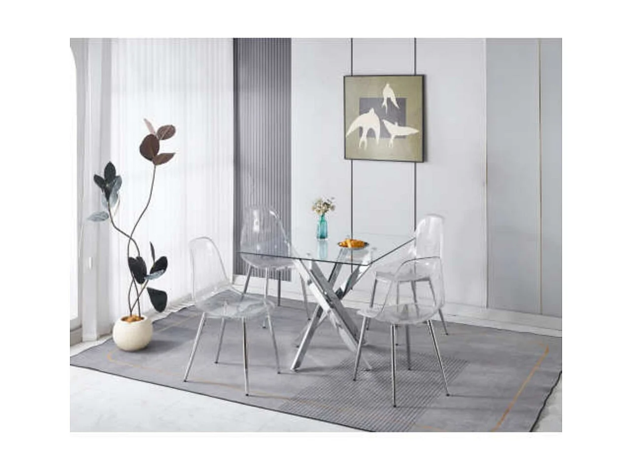 1+4 pour ensemble repas 5 pièces 1 table + 4 chaises