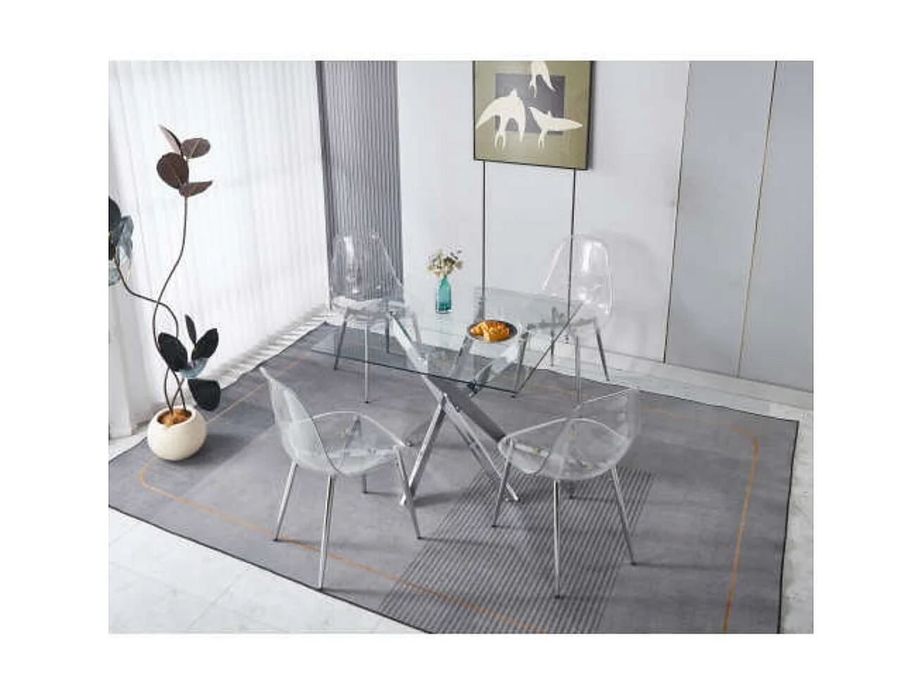 1+4 pour ensemble repas 5 pièces 1 table + 4 chaises