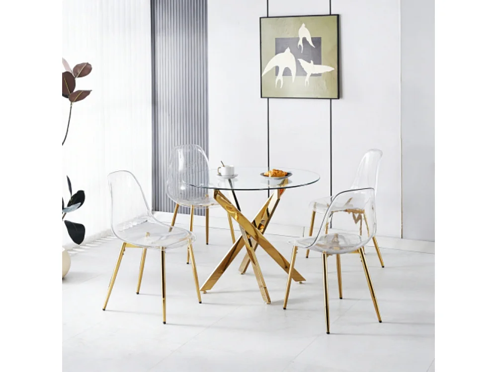 1+4 pour ensemble de repas de 5 pièces 1 table + 4 chaises