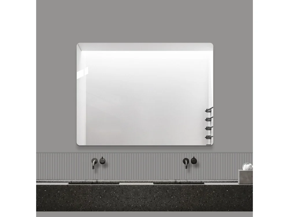 Miroir mural sans cadre 60×80 cm – Miroir de salle de bain HD sans cuivre