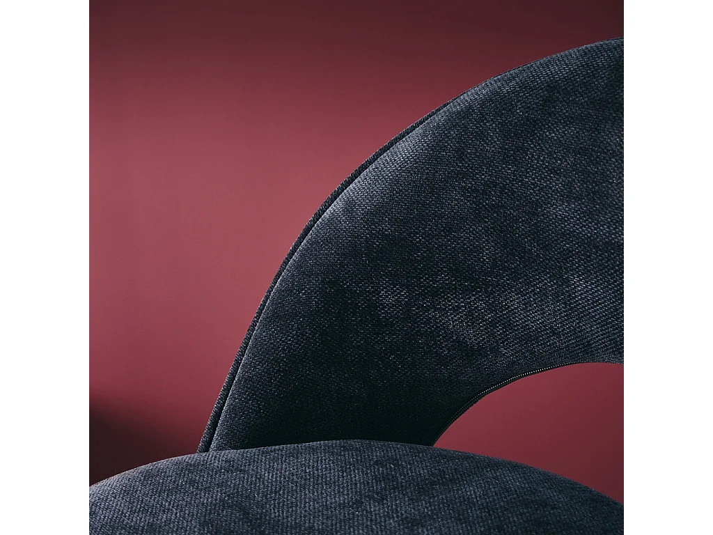 Set di 2 sgabelli da bar regolabile in metallo e tessuto con base