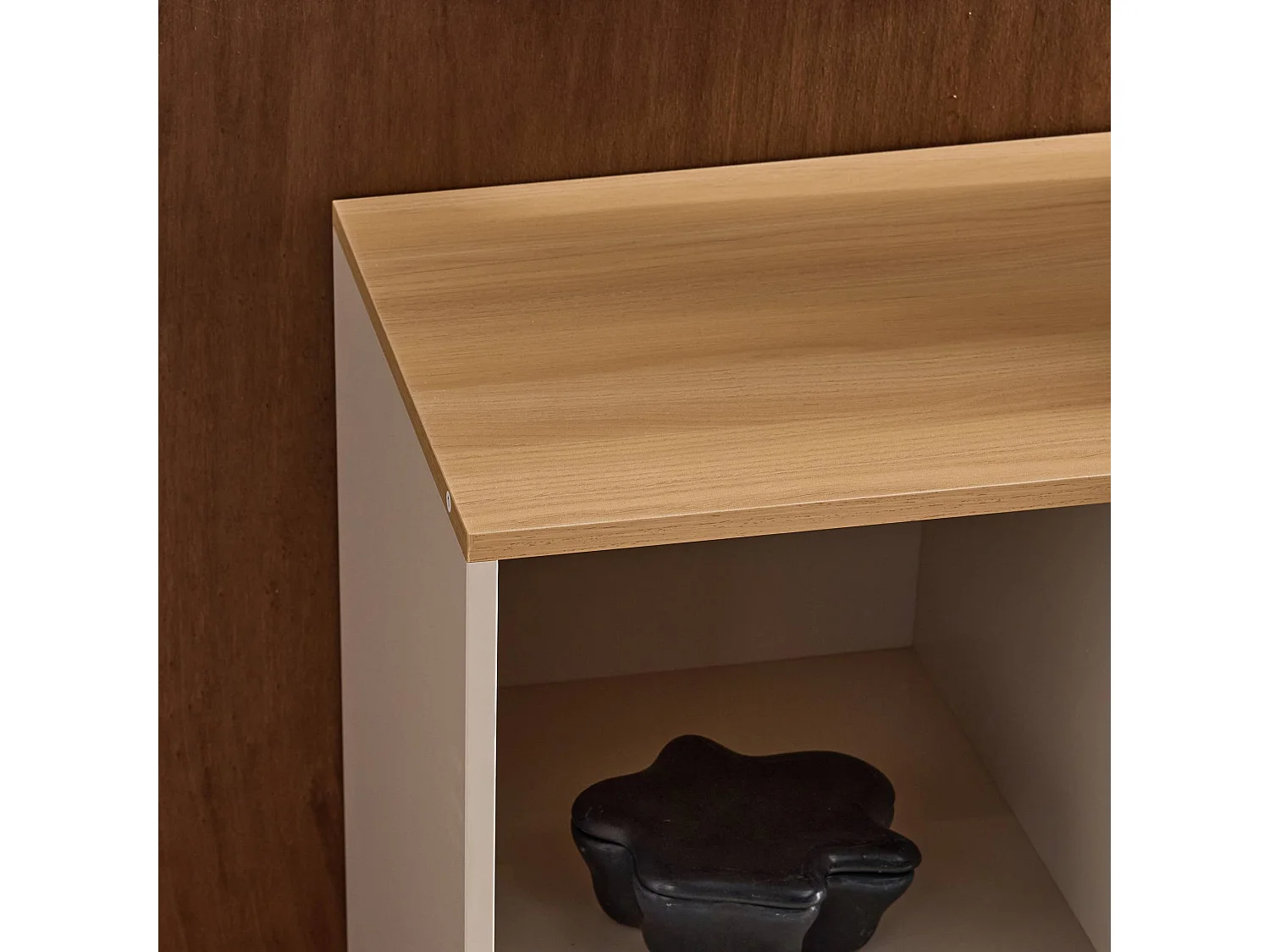 Aparador, mueble de almacenamiento de metal y decoración de madera 1