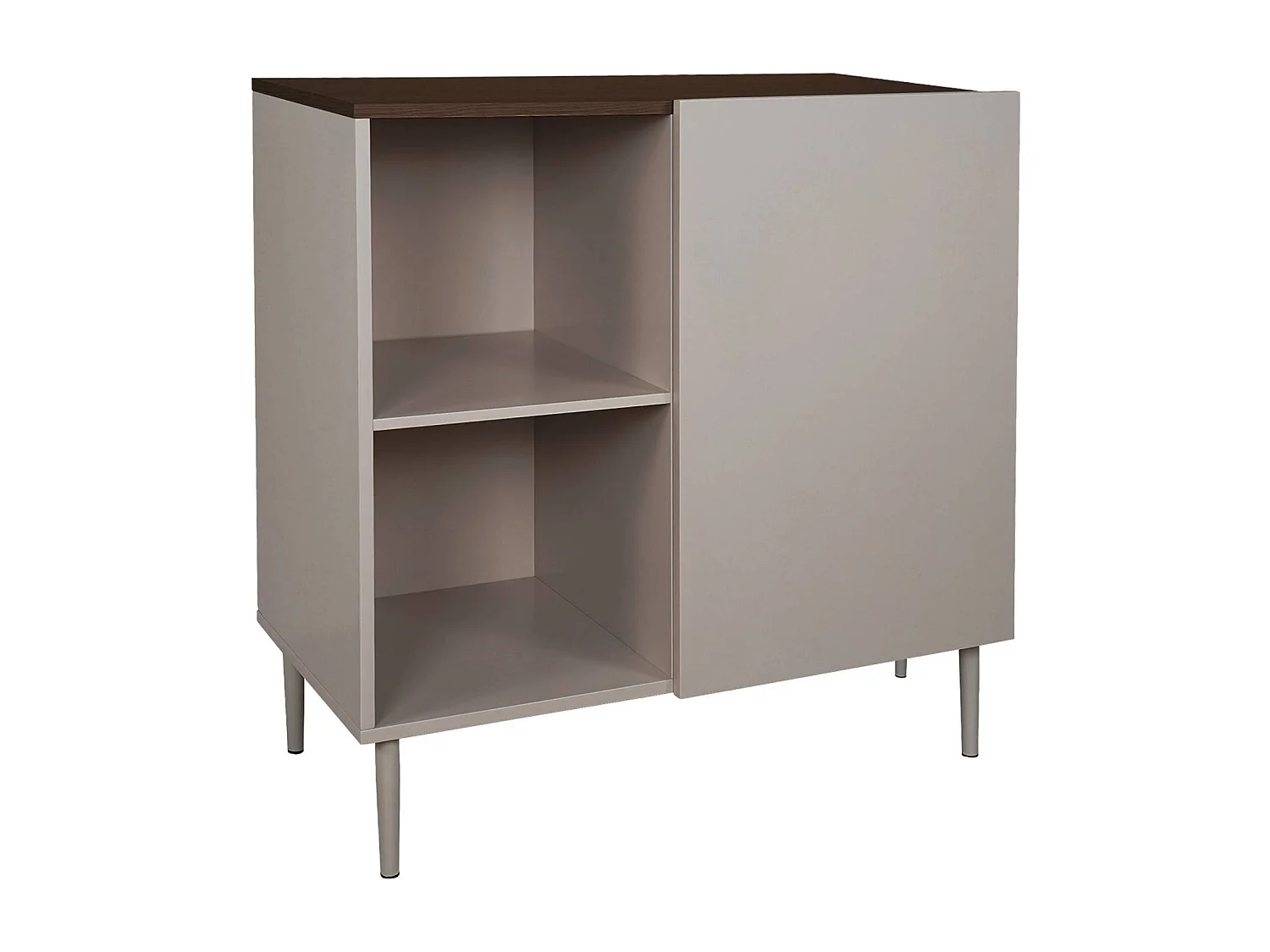Aparador, mueble de almacenamiento de metal y decoración de madera 1