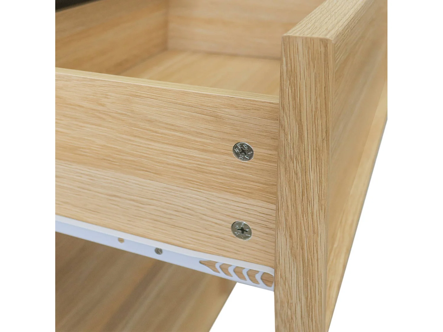 Cassettiera effetto legno 6 cassetti, marrone naturale