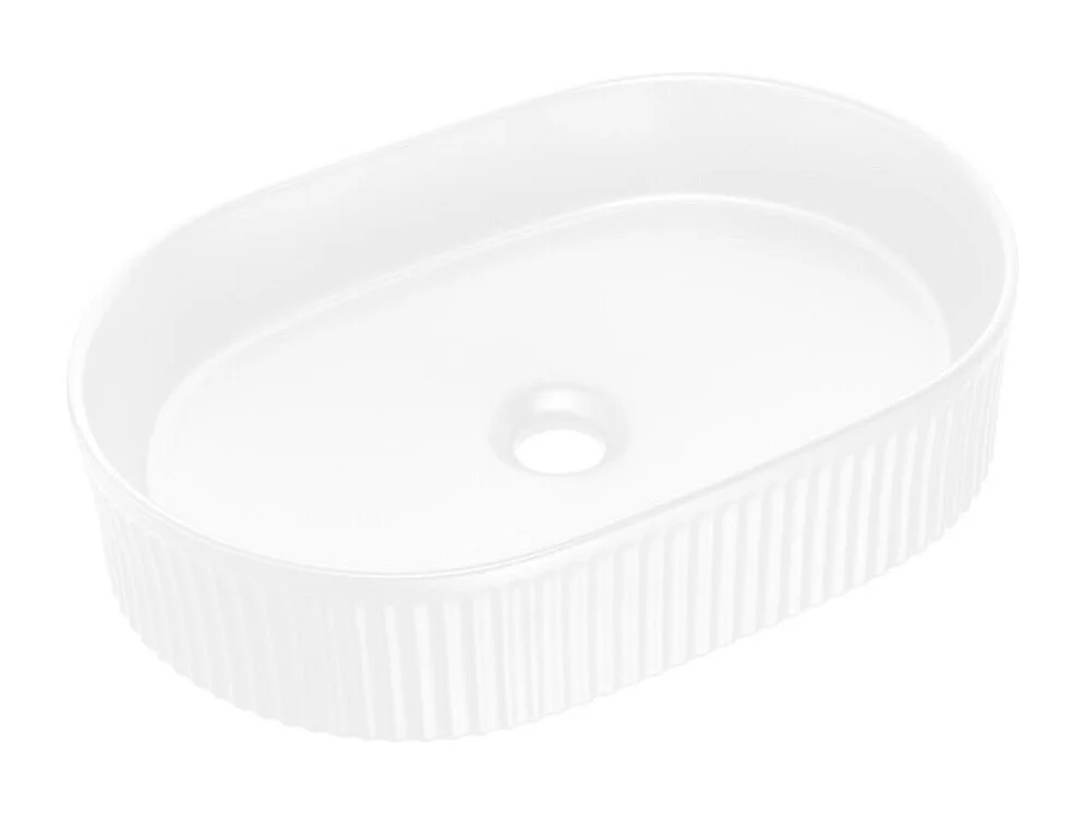 Ensemble VANO aspect chêne 80cm : meubles sous vasque à placards + plan pour vasque + vasque à poser rainurée blanche