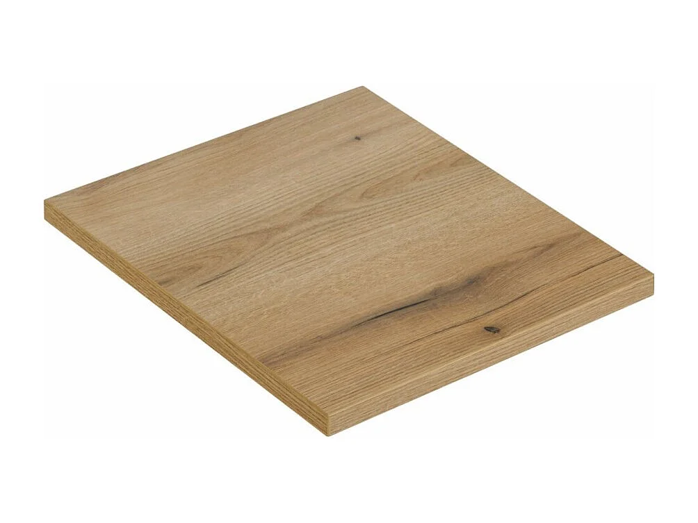 Ensemble de salle de bain suspendu VANO aspect chêne 50cm : meubles sous vasque à placards + plan pour vasque