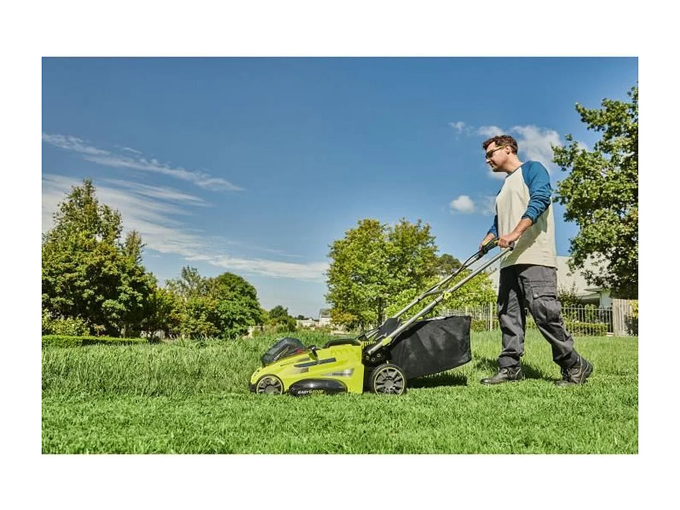 RYOBI 36V Power Assist Brushless 46 cm Draadloze Grasmaaier - Opvang & Mulching, Inclusief 5,0 Ah Lithium+ Accu