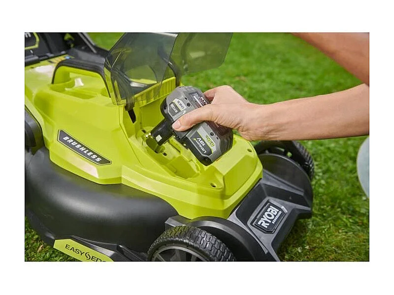 RYOBI 18V Brushless 40 cm duwmaaier - Opvang, Mulching, Textiel opvangbak, Compatibel met ONE+ batterij