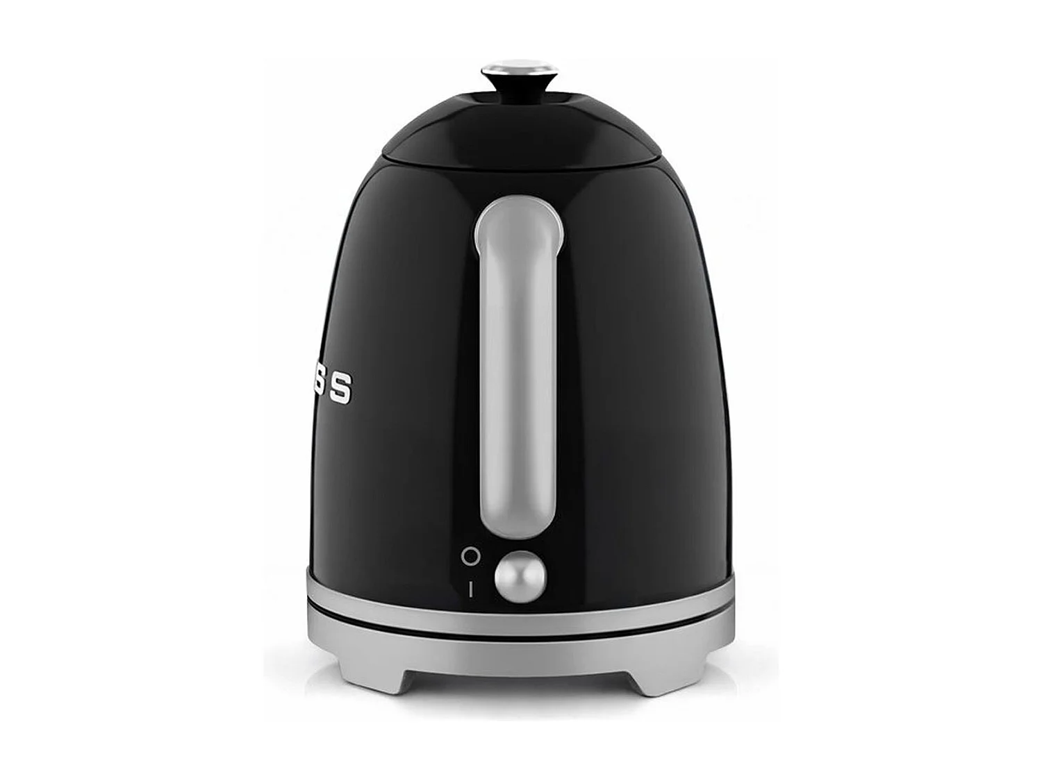 Vintage Elektrischer Wasserkocher SWEISS KTS9 1L Schwarz Edelstahl 1000W mit 360° Drehbasis