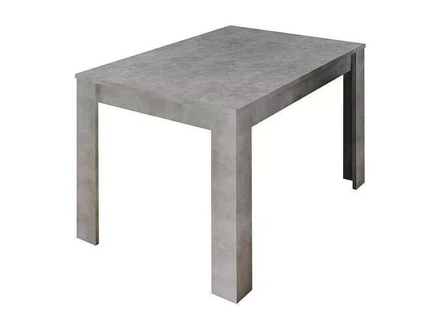 Table extensible Collection URBAN couleur béton, dimensions 137x90cm