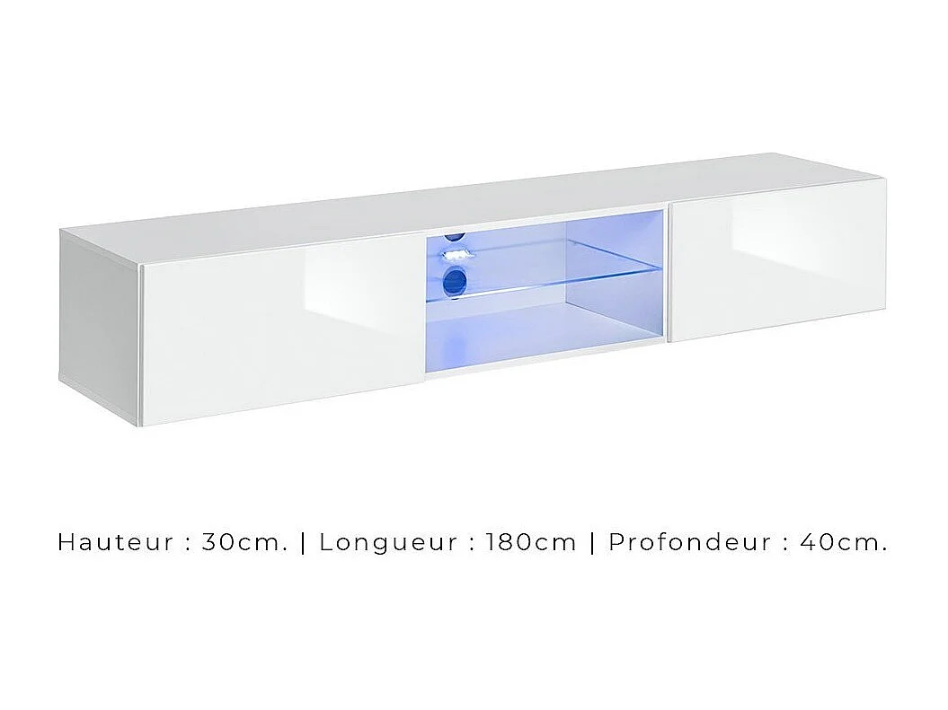 Industriestil Wohnzimmermöbelset SWITCH M6 – Farbe Grau – Integrierte LED-Beleuchtung