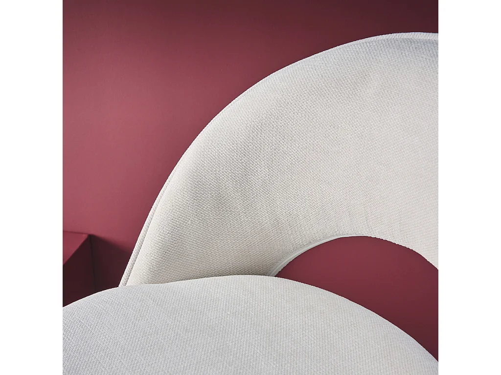 Set di 2 sgabelli da bar regolabili metallo e tessuto con base bianca