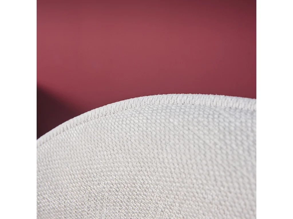 Set di 2 sgabelli da bar regolabili metallo e tessuto con base bianca