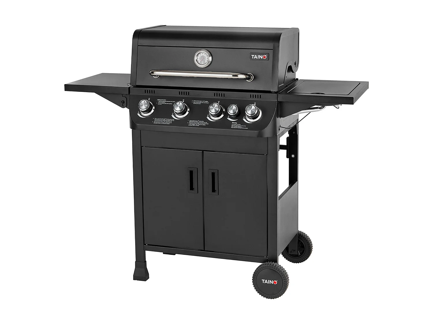 Barbecue à gaz BRANDO 4+1 Noir