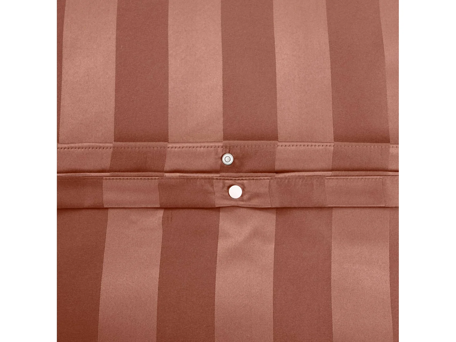 Ropa de cama de poliéster efecto satén con finas rojo, 2 plazas