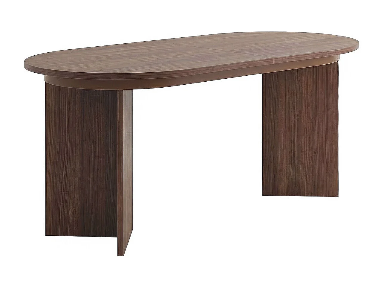 Table repas extensible en bois 160/200 cm "Sorell" - 8 places - Marron
