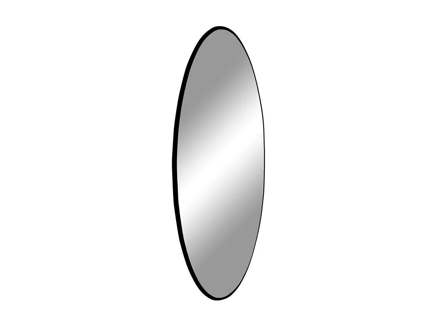 Miroir rond à cadre noir ø40 cm CODY