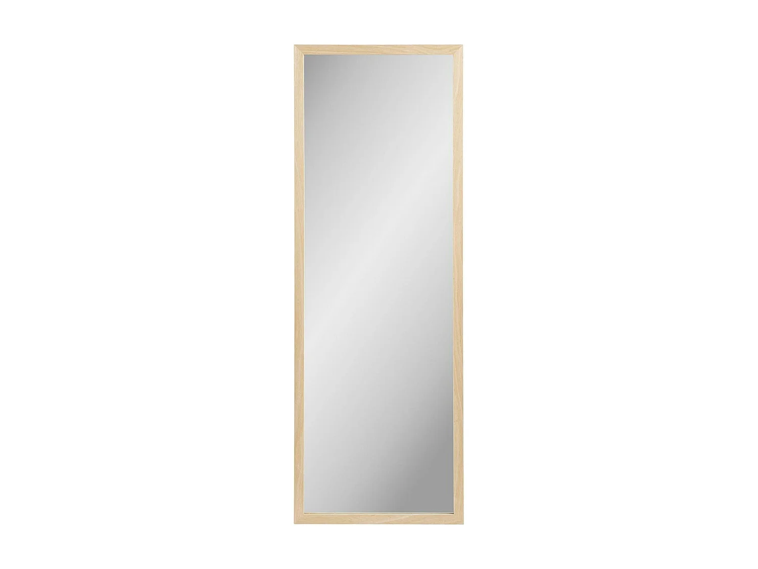 Miroir rectangulaire cadre effet bois clair 110 cm CODY