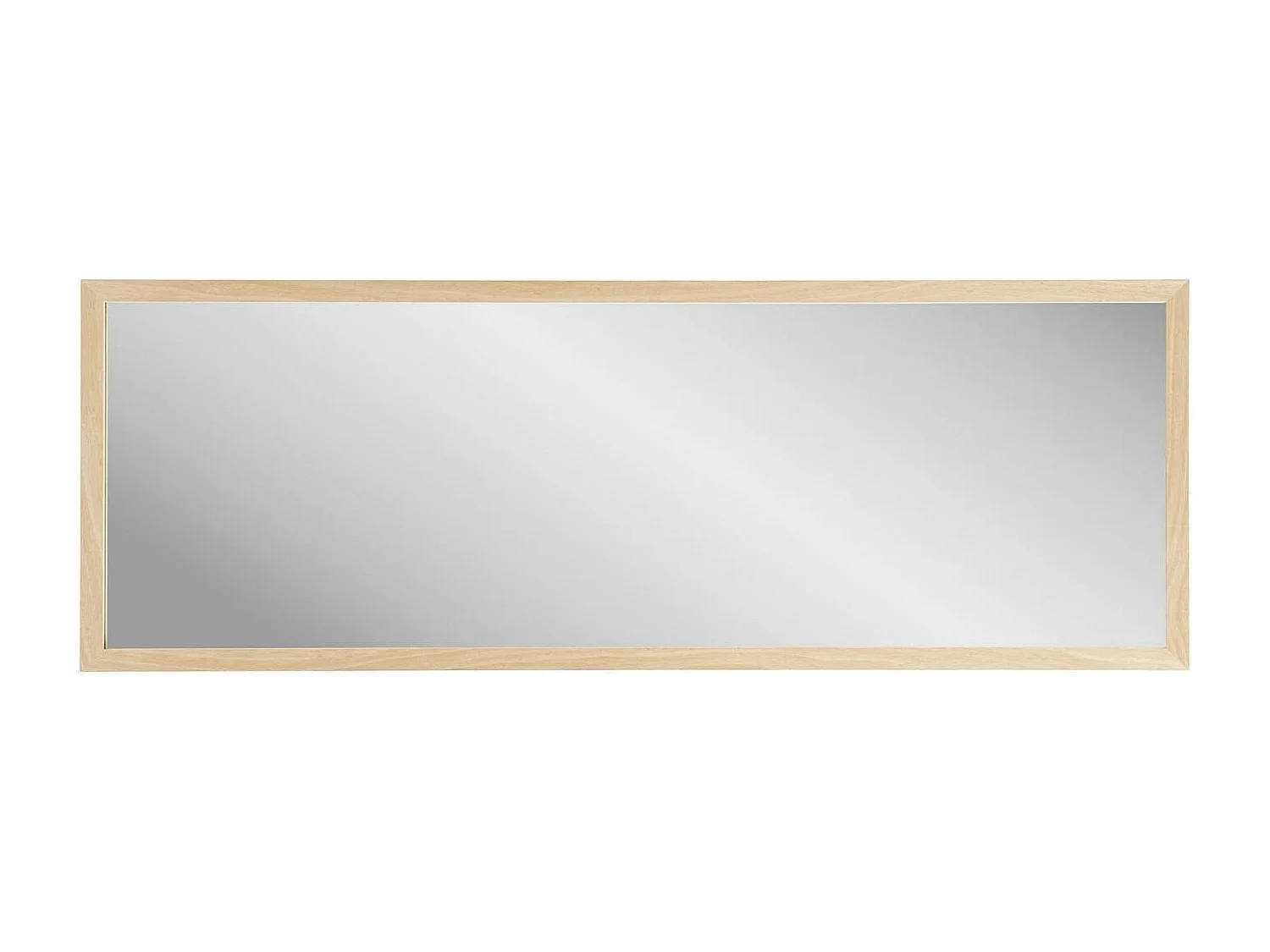 Miroir rectangulaire cadre effet bois clair 110 cm CODY
