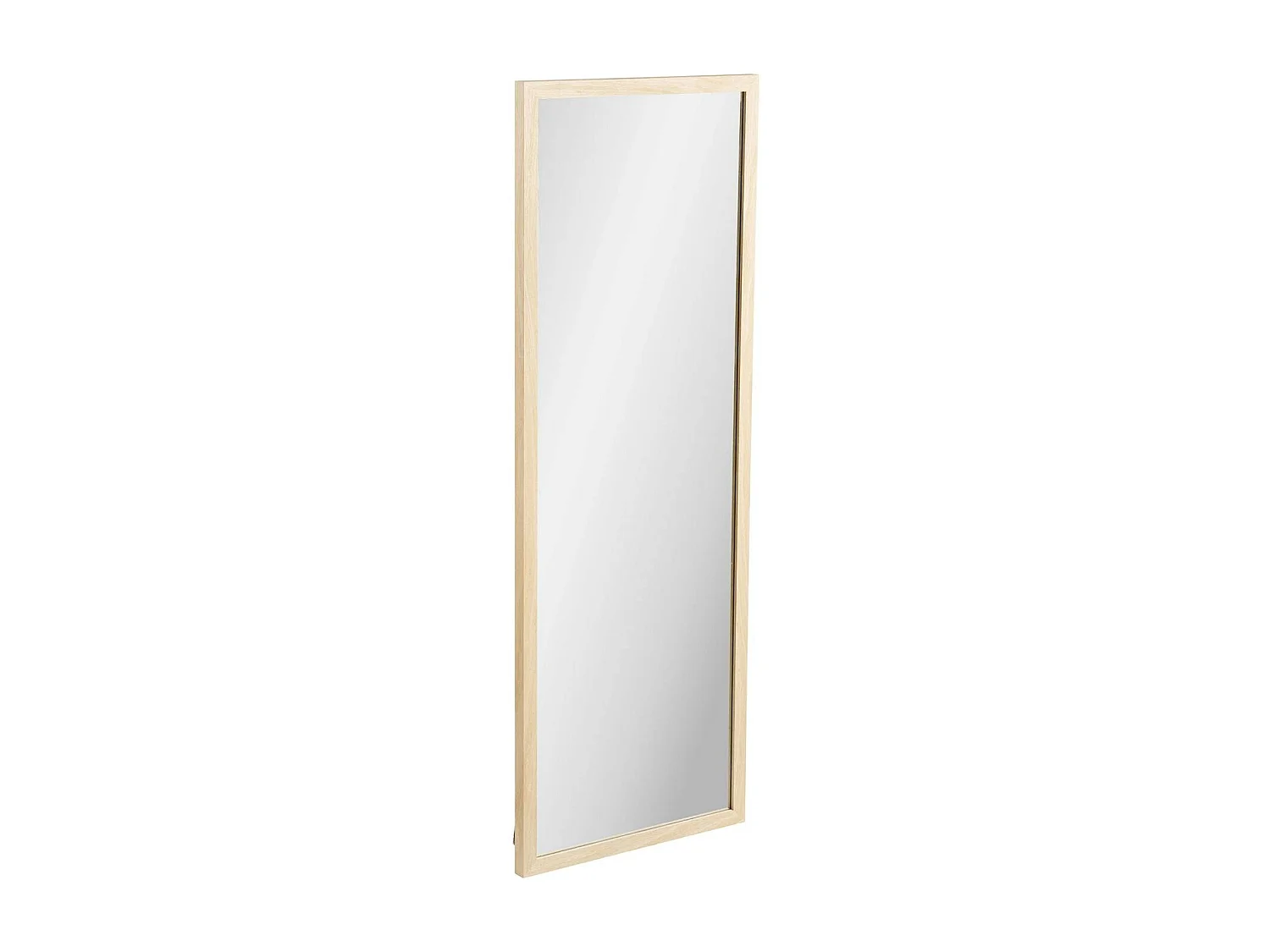 Miroir rectangulaire cadre effet bois clair 110 cm CODY