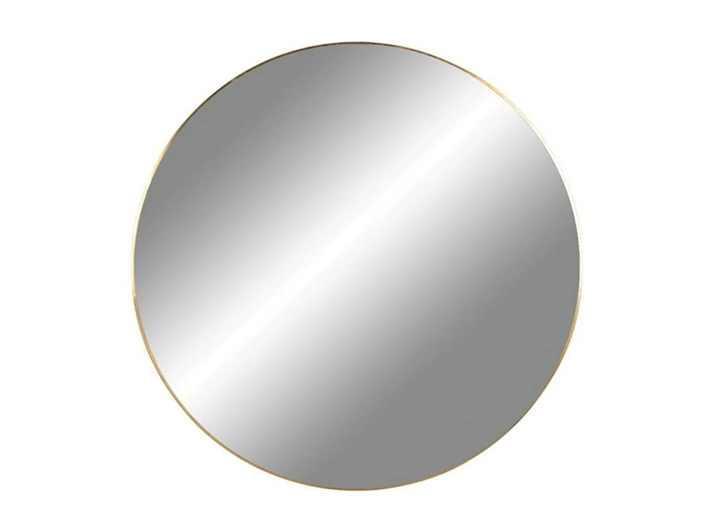 Miroir rond avec cadre effet laiton ø40 cm CODY
