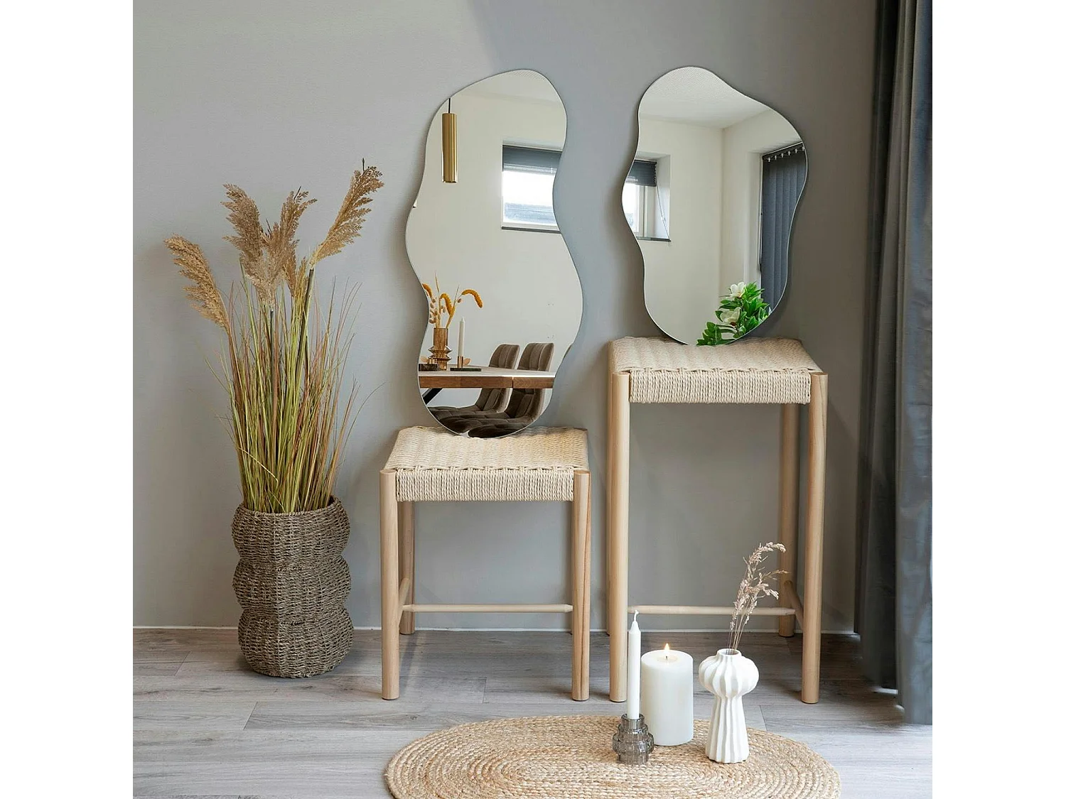 Miroir design organique forme libre 60 cm BRIG