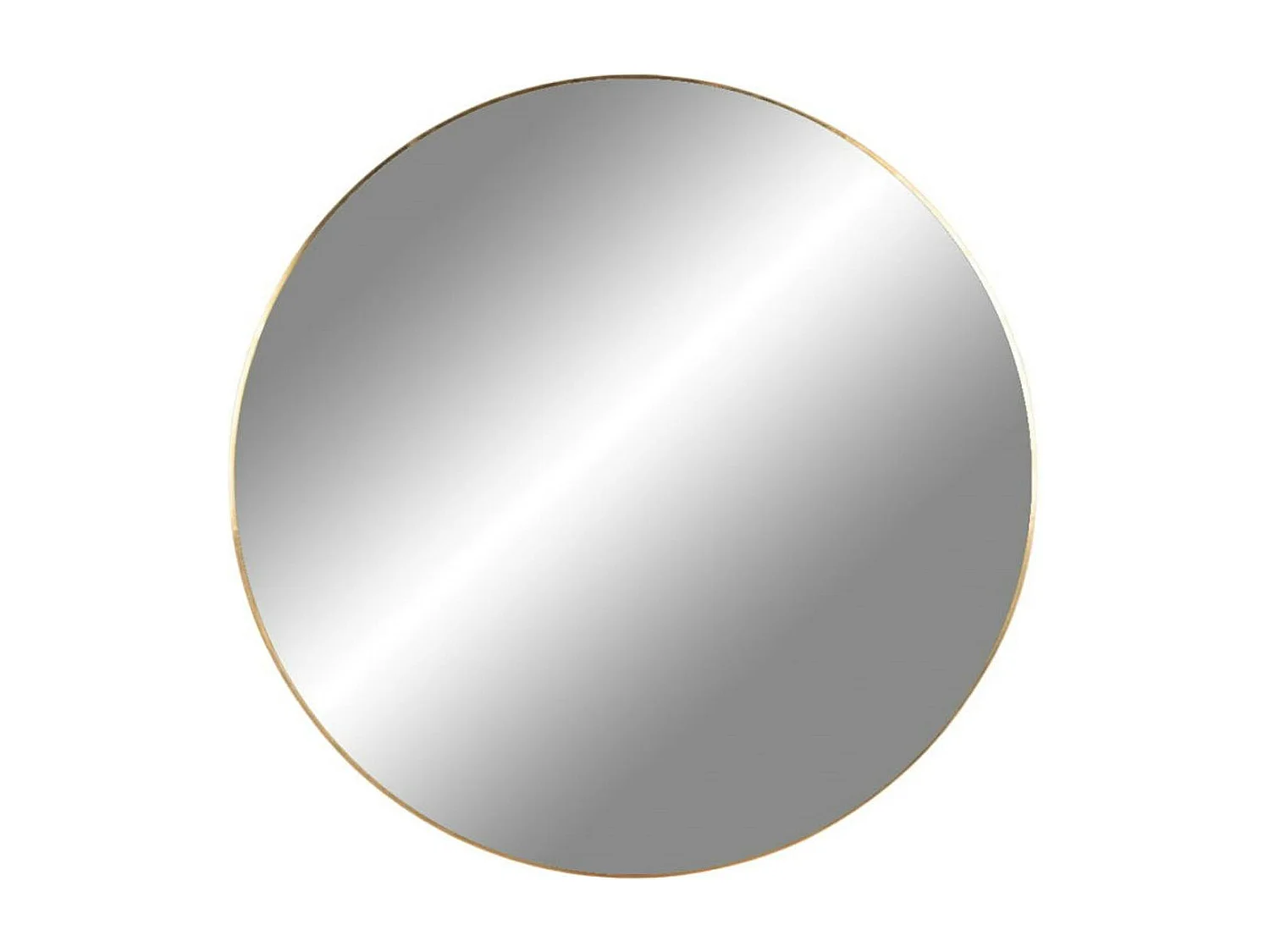 Miroir rond avec cadre effet laiton ø60 cm CODY