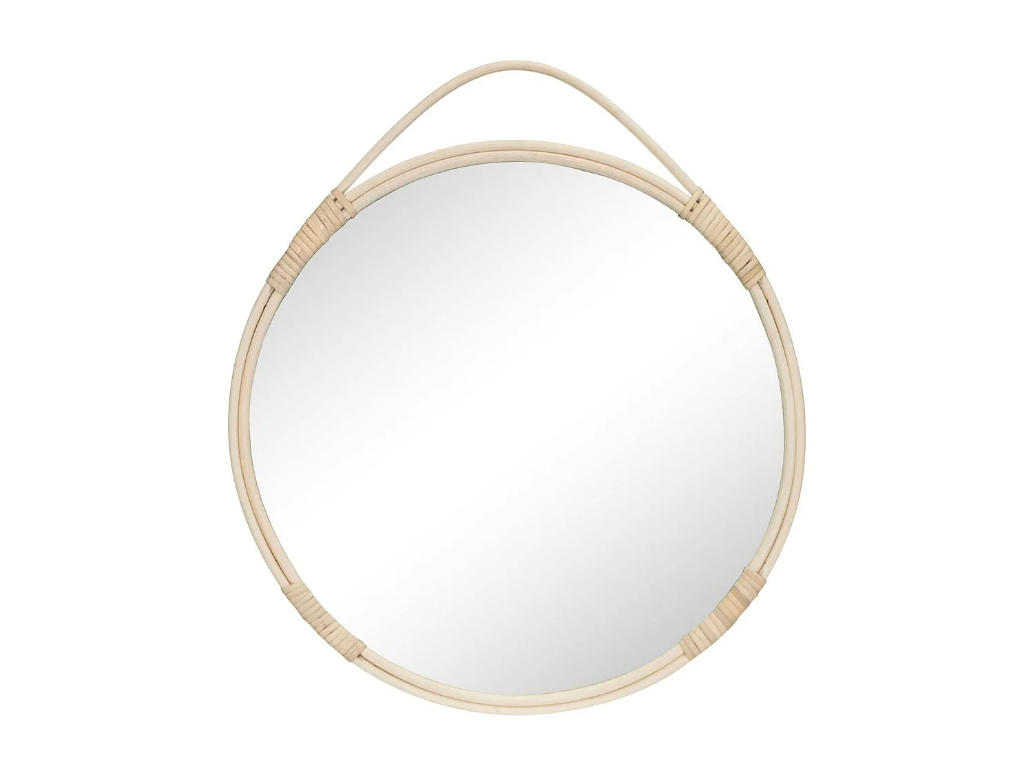 Miroir rond en rotin ø50 cm SEOUL