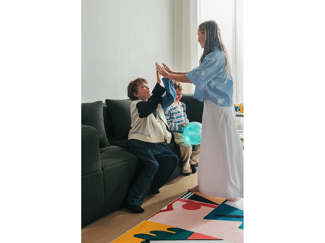 Canapé droit modulaire MILYSOFA SOFABULOUS 2 places Tissu fine bouclette Vert foret