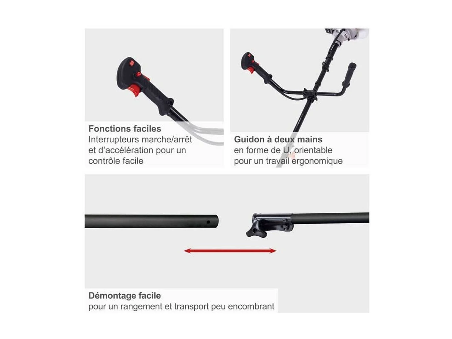 Desbrozadora de Gasolina SCHEPPACH BCH3300-100PB 32,6cm³ con Arnés y Doble Cabezal de Corte