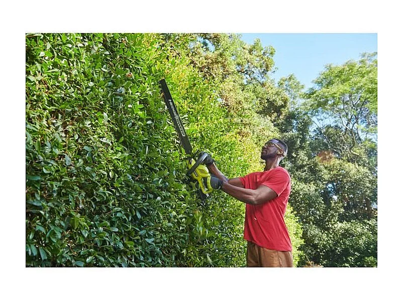 Taille-haies - RYOBI - 36 V - Lames 60 cm - Ecartement 26 mm - Fonction scie - 1 batterie lithium+ 36V 2,0 Ah et 1 chargeur 1,7
