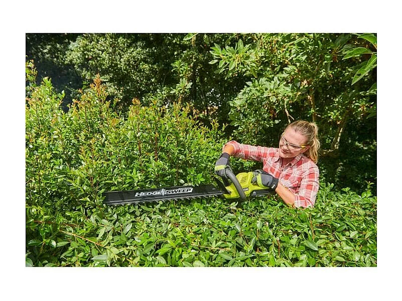 Taille-haies - RYOBI - 36 V - Lames 60 cm - Ecartement 26 mm - Fonction scie - 1 batterie lithium+ 36V 2,0 Ah et 1 chargeur 1,7