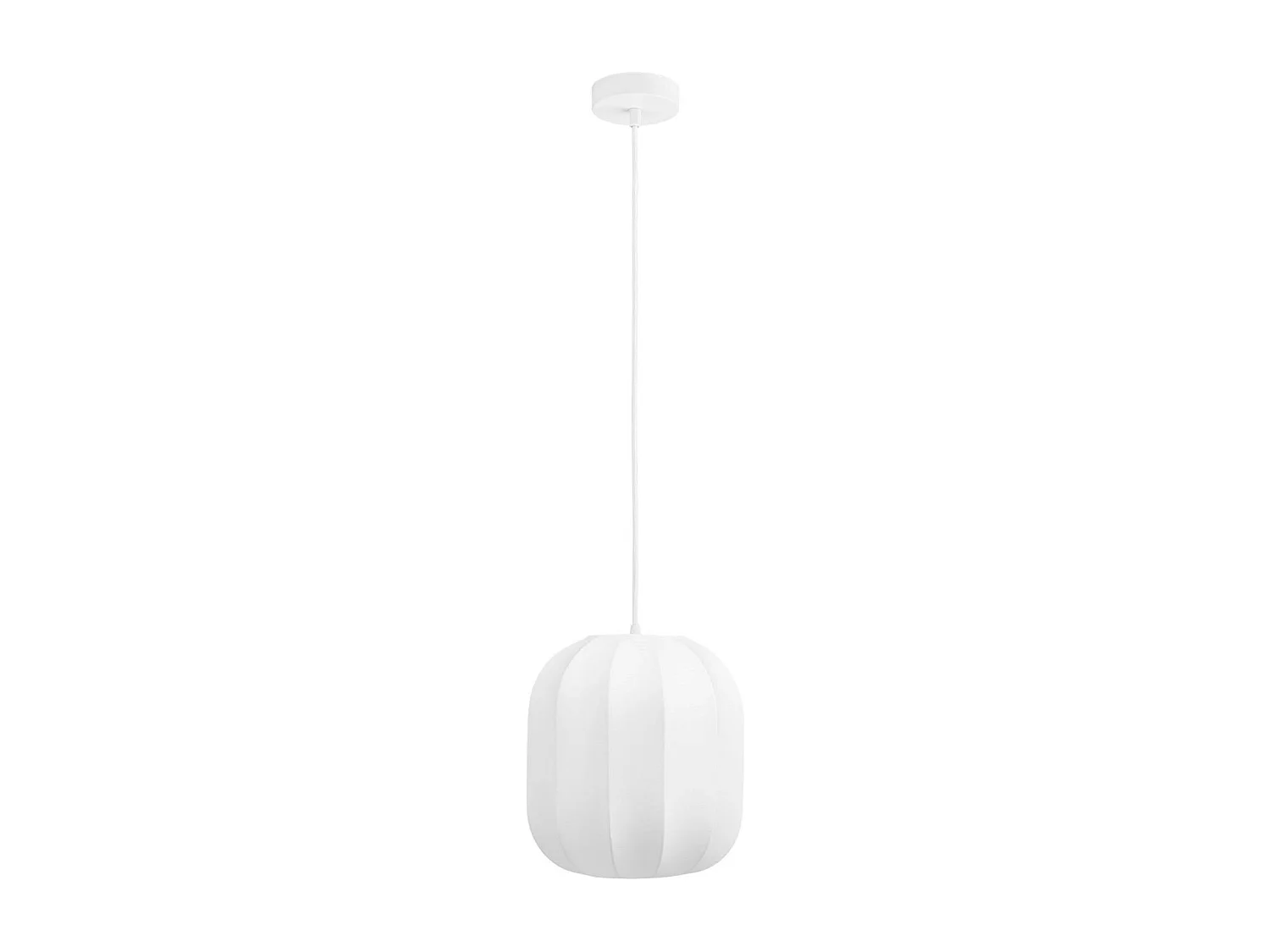 Suspension moderne blanche forme cylindre SKIVE