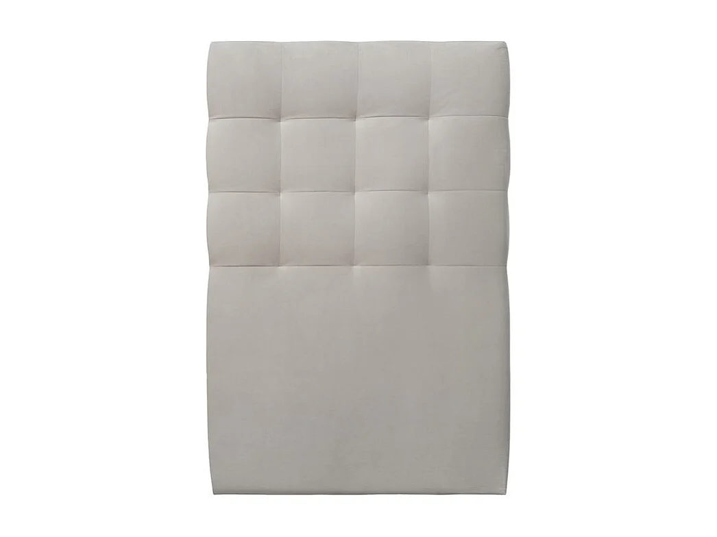 Lit 90x190cm avec tête de lit capitonnée velours et sommier kit gris clair - Hauteur totale : 29cm