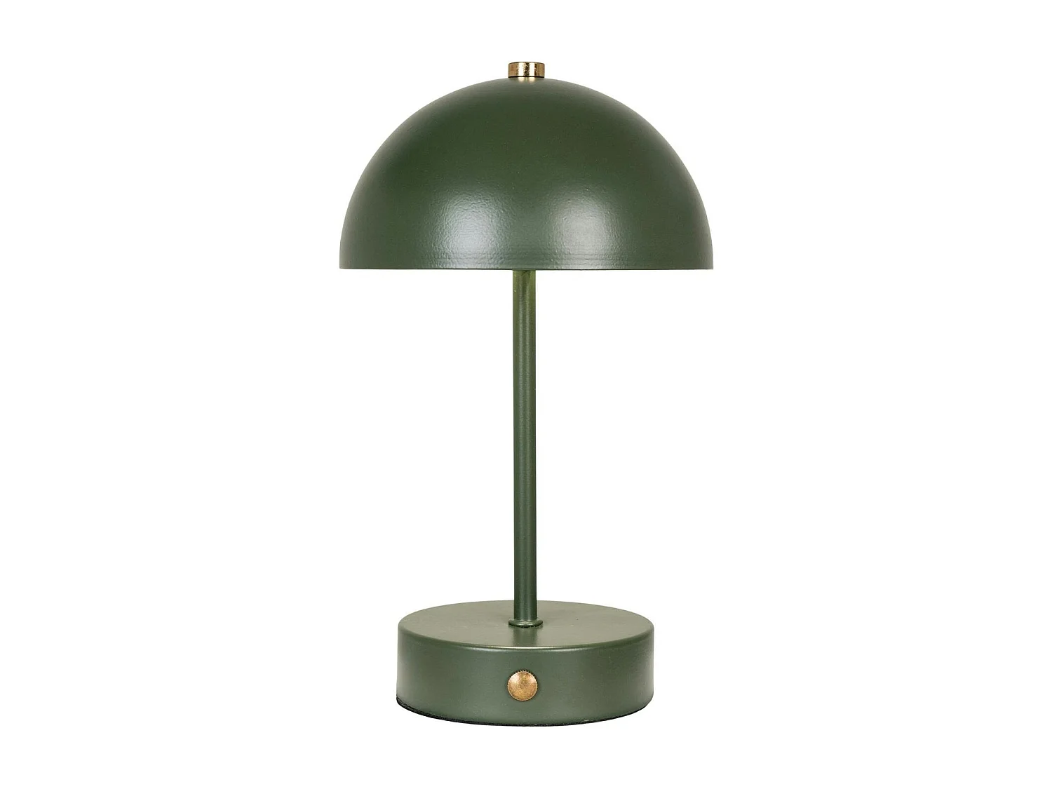 Lampe de table rechargeable en métal vert SILE