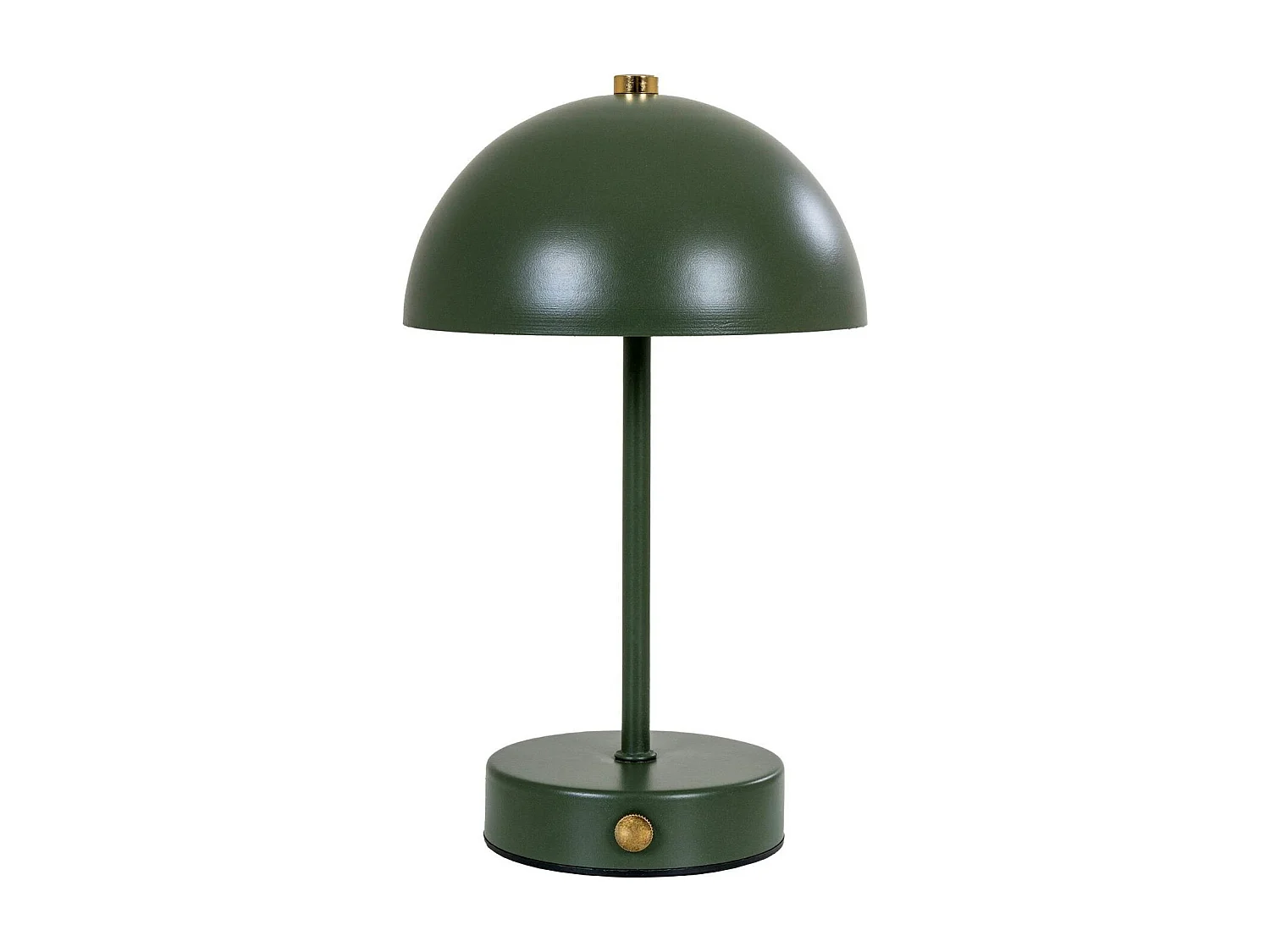 Lampe de table rechargeable en métal vert SILE
